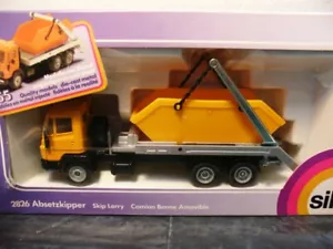 WOW EXTREM SELTEN #2826 Mercedes LN2 Skip LKW Container orange 1:55 Siku - Bild 1 von 5