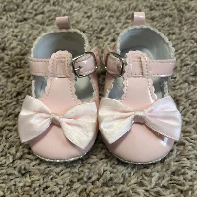 Jar of Hearts Zapatos Lazo Rosa Talla 3-6 Meses Zapatos Foto 1 de 3