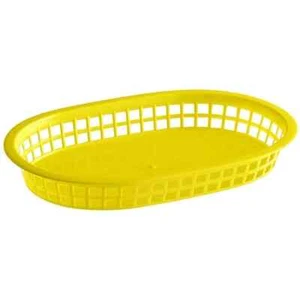 Plastic Fast Food Baskets Great for Fried Food 12 Pack Yellow - Picture 1 of 2