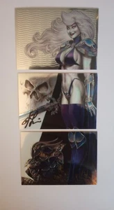 1994 LADY DEATH TRYPTIC "THE EMPRESS" komplett #88,89,90 Linsner handsigniert  - Bild 1 von 5