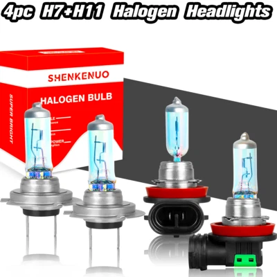 For Volvo XC60 2014-2017 Halogen Headlight High Low Bulbs 4000LM Warm White 4x - Image 1 of 4
