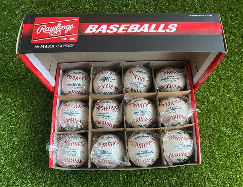 Nuevo - Pelotas de béisbol oficiales de ligas menores Rawlings MiLB - Caja de 12 (1 Docena) Foto 1 de 1