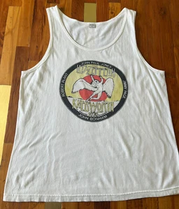 Canotta vintage Led Zeppelin 1979 Knebworth Page Plant Bonham taglia media - Foto 1 di 7