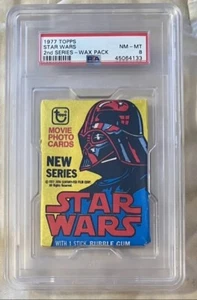 1977 Star Wars Unopened Topps Wax Pack 2nd Series PSA 8 NM-MT - Picture 1 of 2