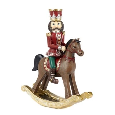 Goodwill Nussknacker auf Pferd 18 cm Schaukelpferd - Bild 1 von 4