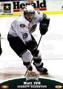 2007-08 Everett Silvertips #16 Matt Ius