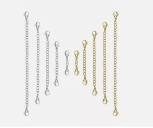 Sale! Silver / Gold Plated Clip-on chain extender extension necklace bracelet UK - Picture 1 of 7