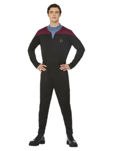Star Trek Voyager Command Uniform Adults Mens Licensed Fancy Dress Costume - Picture 1 of 4