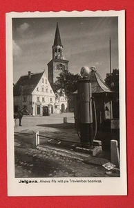 LATONIA LETONIA JELGAVA GASOLINERA "CÁSCARA" FOTO VINTAGE PC 609 - Imagen 1 de 1