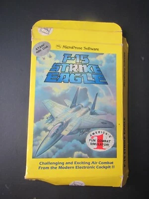 Atari 8 bit (400/800) XE XL F-15 Strike Eagle Disk game in box with manual - Image 1 of 4