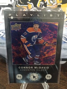 2024-25 Upper Deck Series 2 - Playlist - Connor McDavid #PL-5 - SPECKLE!!! - Picture 1 of 2