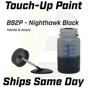 B92P Nighthawk Black - 1 Oz Touch Up Paint Kit w/ Brush for Honda Acura - Picture 1 of 6