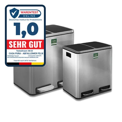 Mülleimer Felix | Trennsystem | Mit Schließdämpfer | viele Farben und Größen - Bild 1 von 2