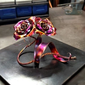 Rose Rame "Noi" 1661x Steampunk Anniversario San Valentino Festa della Mamma Natale - Foto 1 di 19
