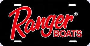 Ranger Boats Nummernschild schwarz/roter Buchstabe - Bild 1 von 1