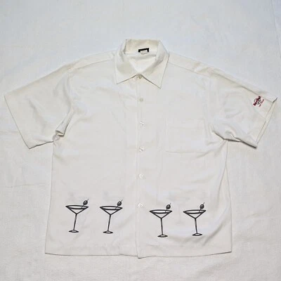 Camisa De Colección Hard Rock Hotel Las Vegas Martini Botón Para Hombres XL Blanca Hecha en EE. UU. Foto 1 de 4