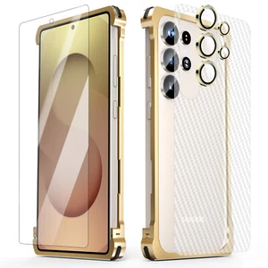 Metal Bumper Case for Samsung Galaxy S25 S24 S23 S22 Ultra + Screen Camera Cover - Picture 1 of 8