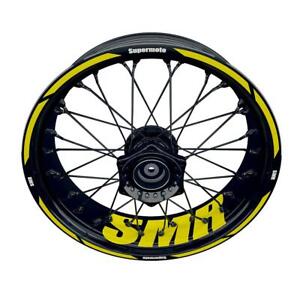 Rim sticker motorcycle wheel sticker for KTM SMR yellow supermoto