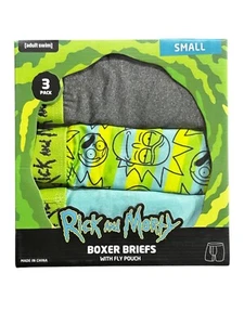 Rick and Morty Men's 3-Pack Boxer Brief Underwear - Small - Picture 1 of 2