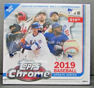 2019 Topps Chrome Update Series Mega Box Factory Sealed Box 28 cards NIB - Picture 1 of 1