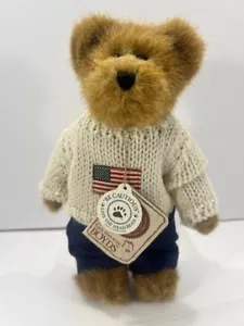 Boyd's Bears Edmund 9175-18 Patriotic Americana 8 pollici snodato nuovo con etichette ~ spedizione gratuita - Foto 1 di 4