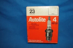 4 Autolite 23 Copper Spark Plugs Pack of 4 NOS NEW IN BOX - Bild 1 von 2