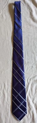 NWT Croft & Barrow Purple with Silver Diamonds Men's Tie  - Изображение 1 из 4