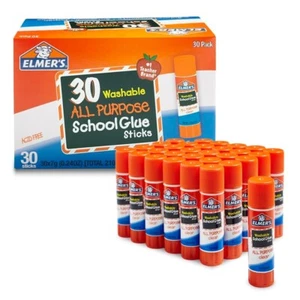 Disappearing Purple School Glue Sticks, Washable, 7 Grams, 30 Count - Picture 1 of 4