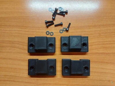 2x KIT SUPPORTO Cerniere x Cappa Coperchio Giradischi Technics SL-1200 SL-1210