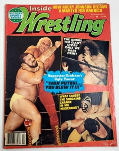 INSIDE WRESTLING DEC 1977  - SUPERSTAR BILLY GRAHAM / ANDRE THE GIANT / PUTSKI - Imagen 1 de 4