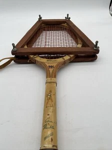 Raqueta de tenis de madera Wilson de colección mármol alicia autógrafo decoración invencible - Imagen 1 de 7