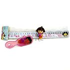 Dora the Explorer Toy Lot Figure Doll Pendant Bracelet Ruler Hair Brush Pink Fun
