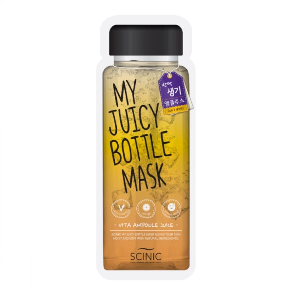 Mascarilla Scinic My Juicy Bottle Vita Ampuole Juice Mascarilla facial 5 piezas Exp 2024 Nueva en caja 🎁 Foto 1 de 2