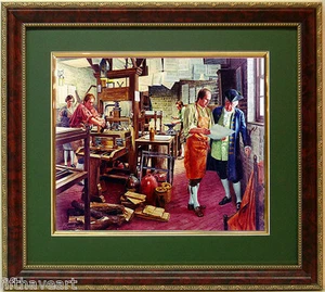 Pressefreiheit. Kunst von Mort Kunstler gerahmter Druck - Bild 1 von 2