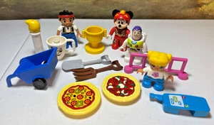 Lego Duplo Pizza Shop Disney Jake Buzz Mickey Figures Pieces Parts Mixed Lot - Picture 1 of 6