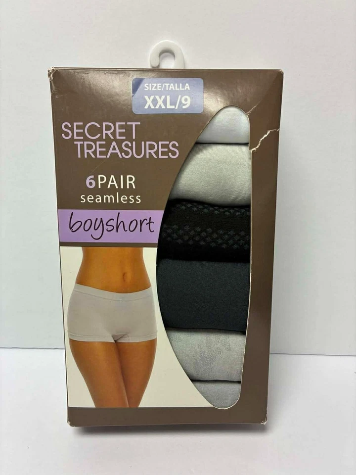 Женское мягкое эластичное нижнее белье для мальчиков Secret Treasures 6 пар размер XXL 9 - Изображение 1 из 2