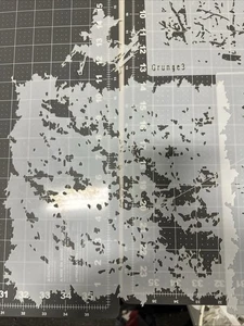Grunge Textura Óxido LG AERÓGRAFO Motocicleta Pintura Plantilla Reutilizable 12”! - Imagen 1 de 1