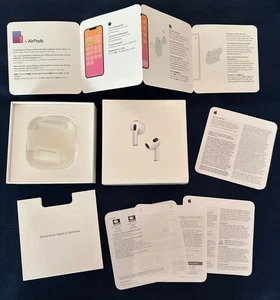 Original Apple AirPods 3rd Generation Box and Inserts Only - Picture 1 of 3