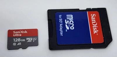 SanDisk Ultra 128GB Class 10 microSDXC UHS-I Memory Card with Adapter - Image 1 of 4
