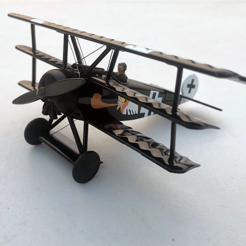 Modellino Militare DieCast Scala 1:48 Fokker Dr.I Triplano Tedesco Da Collezione - Immagine 1 di 4