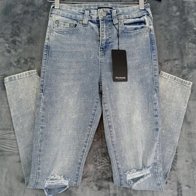 NWT True Religion Jeans Womens 26 Jennie Curvy High Rise Super Skinny Ripped - Image 1 of 4
