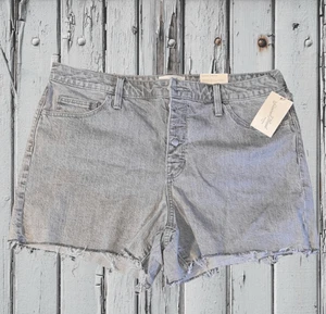 Pantalones Cortos de Denim Talla Grande Nuevos con Etiquetas Universal Thread Vintage Botón Gris Mosca Talla 16 #21 - Imagen 1 de 5