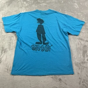 VTG Stussy T-shirt Men’s L Teal Shadowman Skate Streetware - Picture 1 of 7