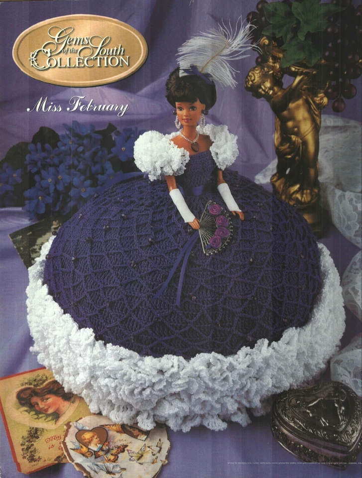 GEMAS DEL SUR COLECCIÓN SEÑORITA FEBRERO MODA MUÑECA CROCHET PATRÓN FOLLETO Foto 1 de 1