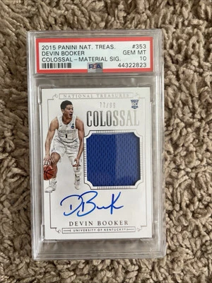 Parche automático Devin Booker Rookie PSA 10 Nat. Árboles Foto 1 de 4