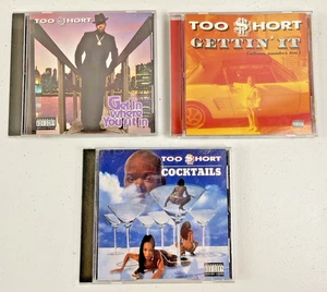 Too Short Rap CD Lot: Get In Where You Fit In - Cocktails - Gettin' It - Foto 1 di 3