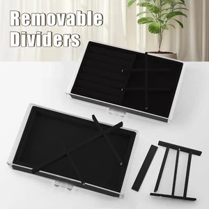 Acryl Schmuck Ohrring Halter Organizer, 3 Schubladen Schmuckkästchen & Organizer, C - Bild 1 von 7