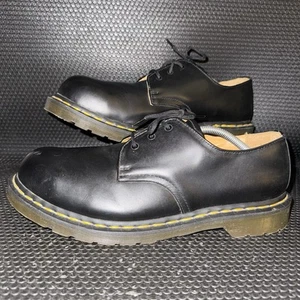Dr. Martens 90's Vintage England 3-eye Black Steel Toe Oxfords Mens Size 13 - Picture 1 of 8