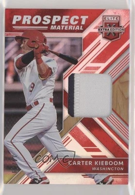 2018 Panini Elite Extra Edition Prospect Materials Red /49 Carter Kieboom #PM-CK - Image 1 of 2