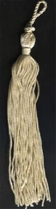 6" IVORY CHAINETTE TASSELS LOT OF 12 - Picture 1 of 1